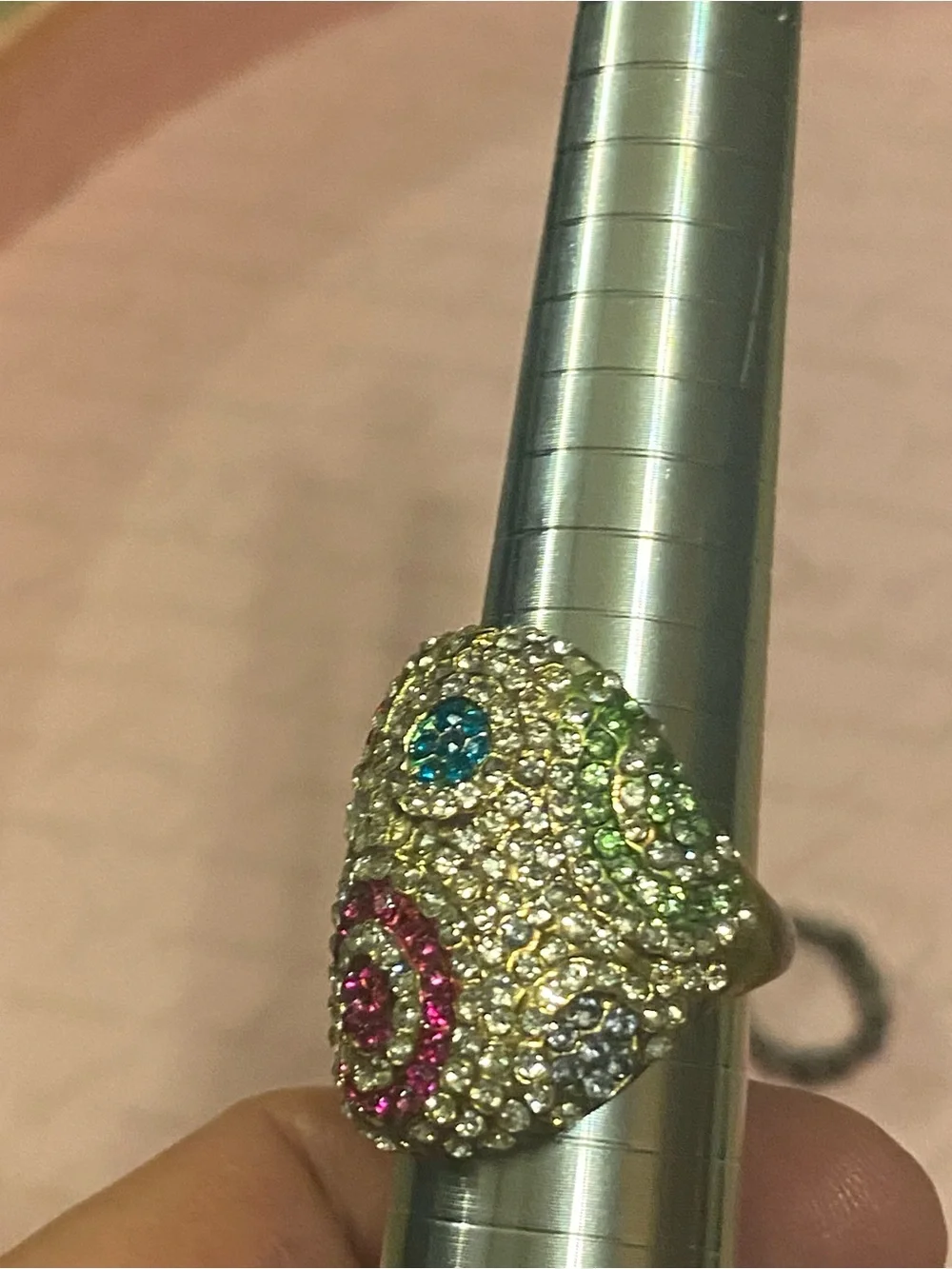 Vintage Cocktail Ring Bundle Chunky Rhinestone Pavé Whimsigoth Statement Lot